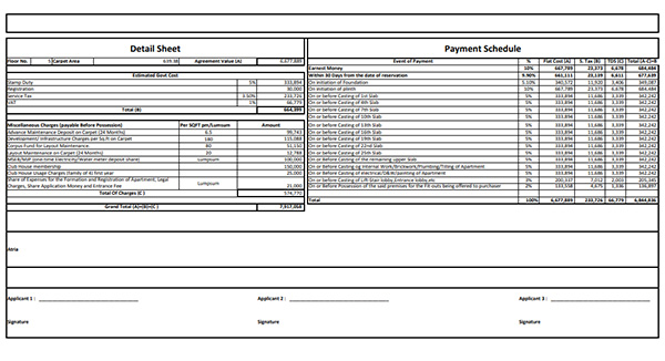 Mahindra Lifespaces Lokhandwala Andheri West Costing Plan